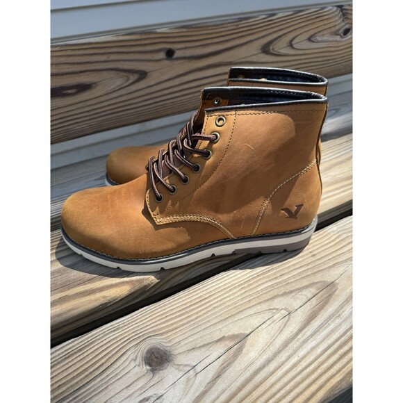NEW Territory Men’s Axel Chukka Boot Brown Size 9.5 Wide Lace Up Leather main image 9